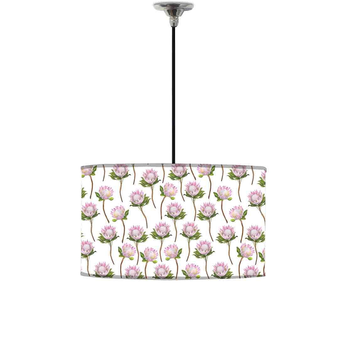 Ceiling Lamp Hanging Drum Lampshade - Flower Buds Nutcase