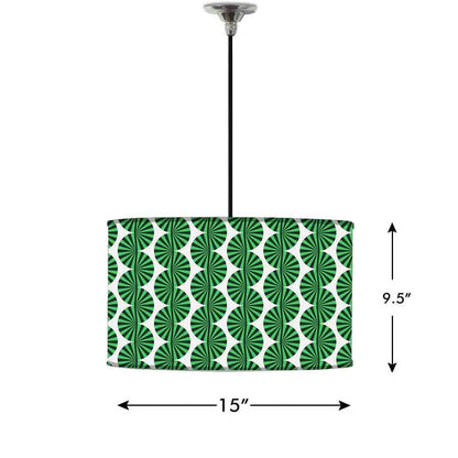 Ceiling Lamp Hanging Drum Lampshade - Retro Art Nutcase