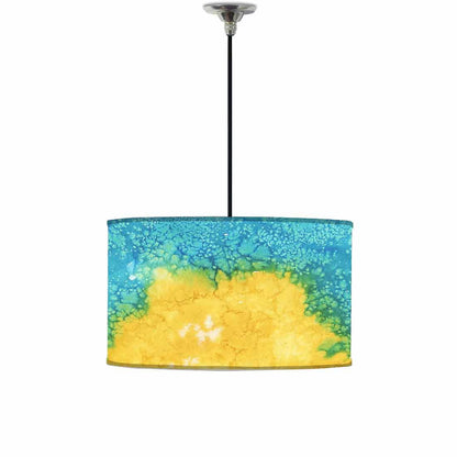 Large Pendant Lighting Hanging Drum Shade - Arctic Space 0103 Nutcase