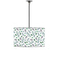 Ceiling Lamp Hanging Drum Lampshade - Green Leaf Nutcase