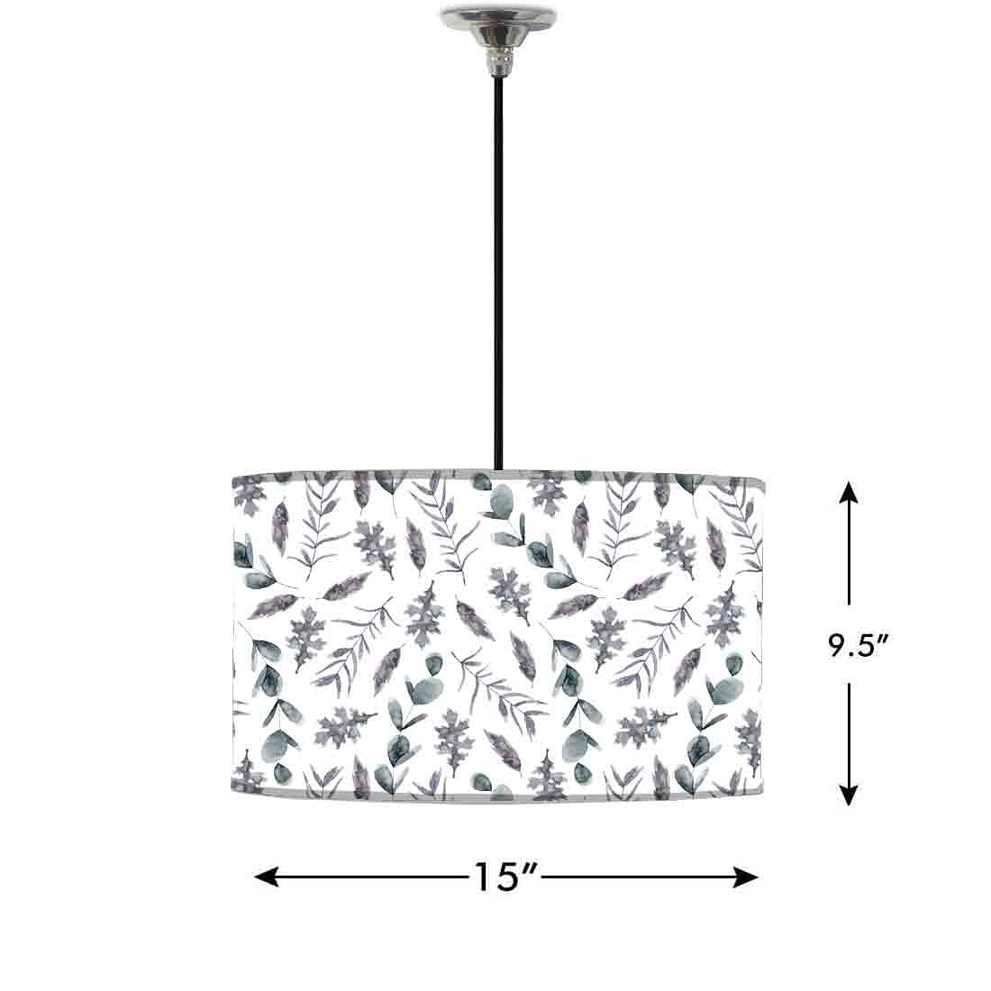 Ceiling Lamp Hanging Drum Lampshade - Leaves Nutcase