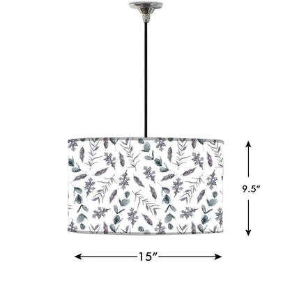 Ceiling Lamp Hanging Drum Lampshade - Leaves Nutcase