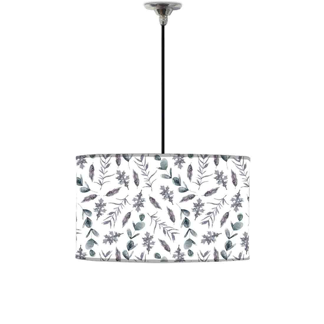 Ceiling Lamp Hanging Drum Lampshade - Leaves Nutcase