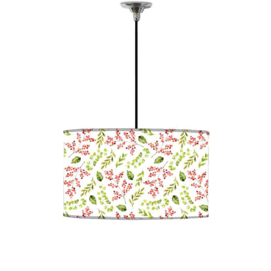 Ceiling Lamp Hanging Drum Lampshade - Colorful Leaves Nutcase