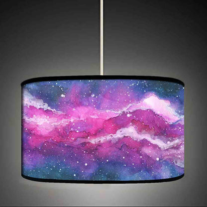 Ceiling Large Pendant Lighting Drum - Watercolor 0123 Nutcase