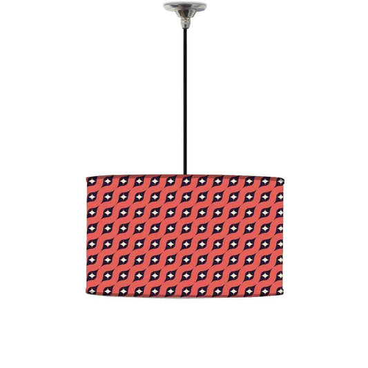 Ceiling Lamp Hanging Drum Lampshade - Peach Retro Collection Nutcase