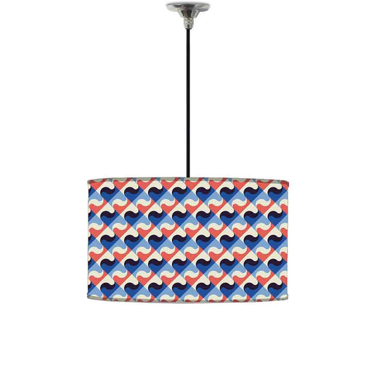 Ceiling Lamp Hanging Drum Lampshade - Retro Pattern Nutcase