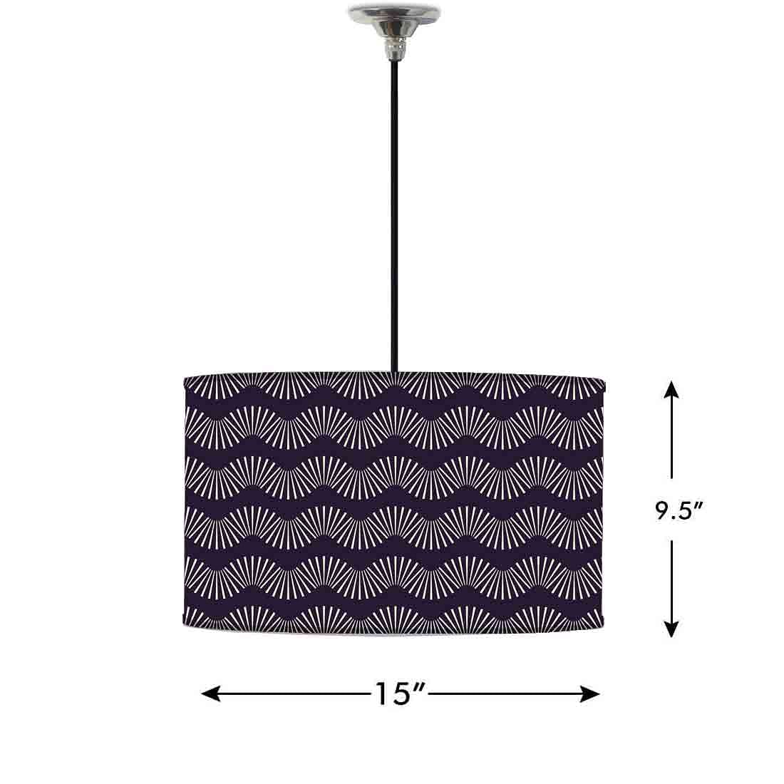 Ceiling Lamp Hanging Drum Lampshade - Retro Design Nutcase