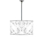 Ceiling Lamp Hanging Drum Lampshade - White and Black Marble Pastle Nutcase