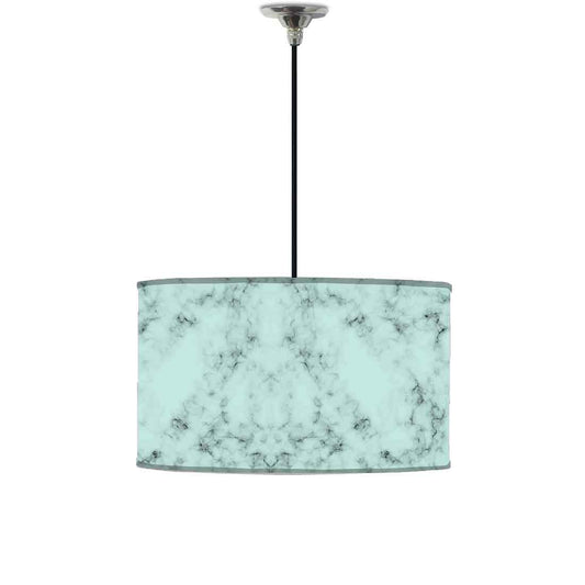 Ceiling Lamp Hanging Drum Lampshade - Green Color Designer Marble Pastle Nutcase