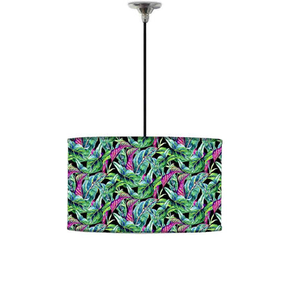 Ceiling Lamps for Hall Drum Lampshade - Tropical Leaf 0032 Nutcase