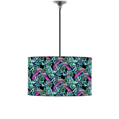 Ceiling Lamp Hanging Drum Lampshade - Multi Color Leaf Nutcase