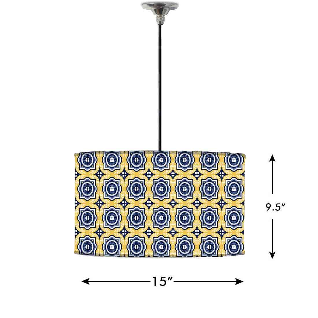 Ceiling Lamp Hanging Drum Lampshade - Portuguese Architecture Nutcase