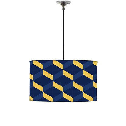 Ceiling Lamp Hanging Drum Lampshade - Hexa Pattern Nutcase