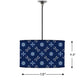 Ceiling Lamp Hanging Drum Lampshade - Floral Pattern Nutcase