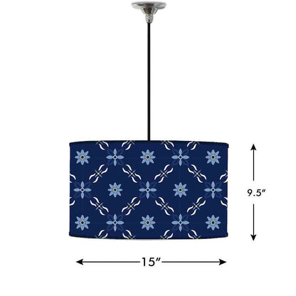 Ceiling Lamp Hanging Drum Lampshade - Floral Pattern Nutcase