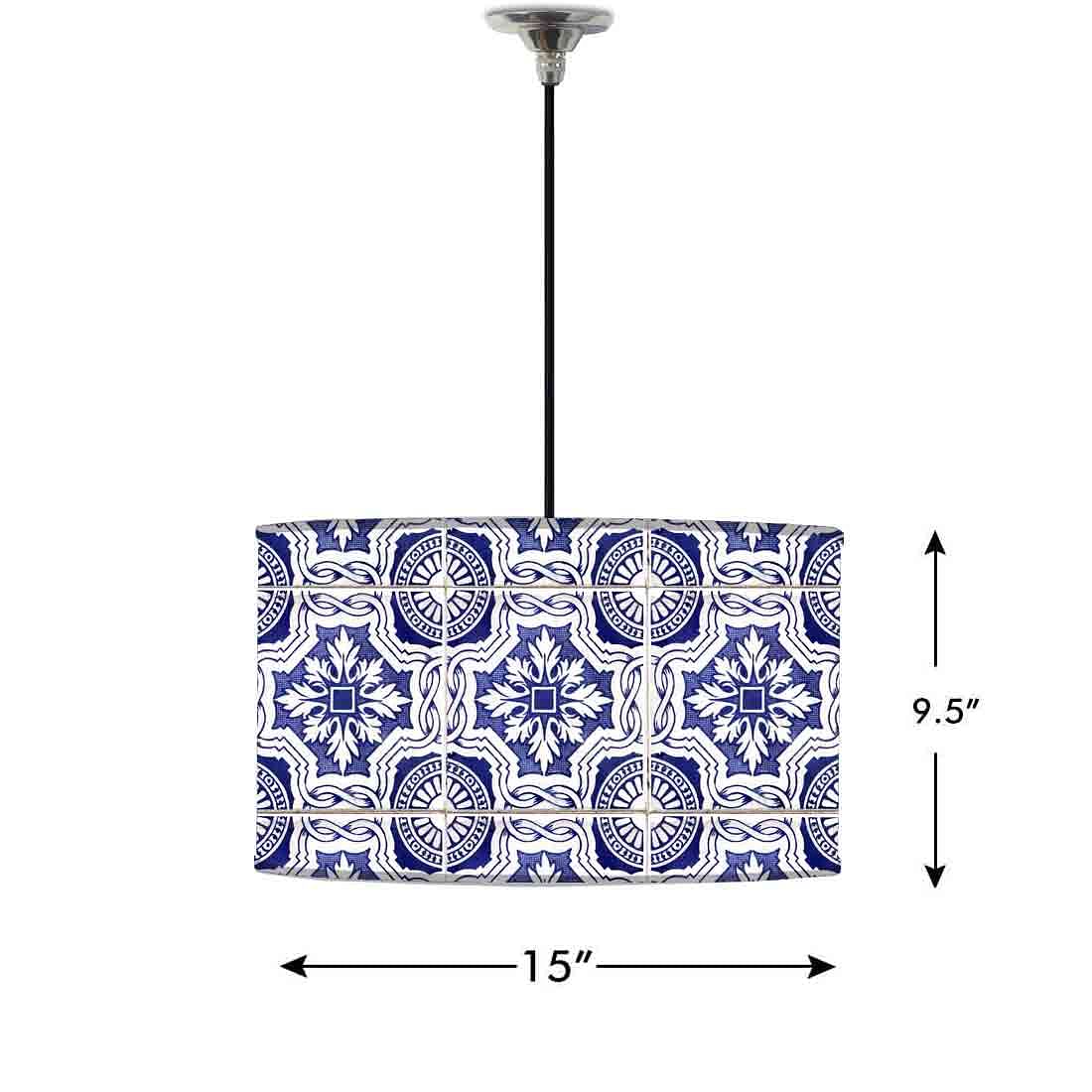 Ceiling Lamp Hanging Drum Lampshade - Morocco Mosaic Nutcase