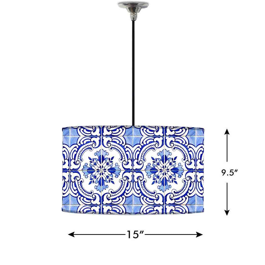 Ceiling Lamp Hanging Drum Lampshade - Goa Casa Nutcase
