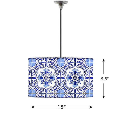 Ceiling Lamp Hanging Drum Lampshade - Goa Casa Nutcase