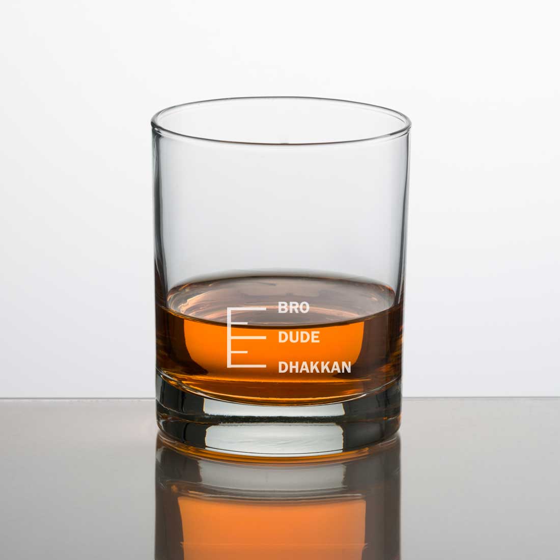 Whiskey Glasses Liquor Glass-  Anniversary Birthday Gift Funny Gifts for Husband Bf - DHAKKAN DUDE BRO