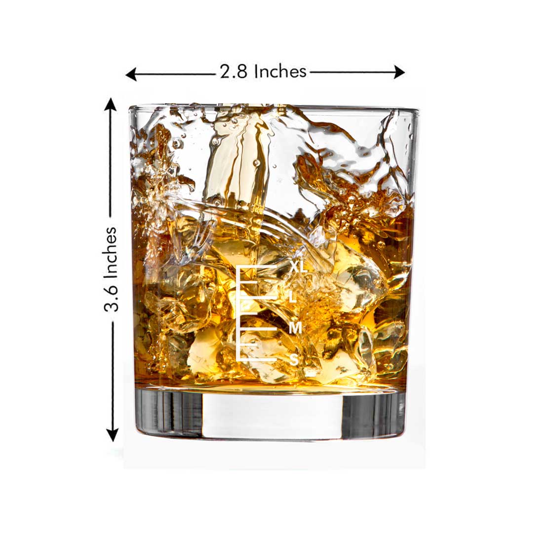 Whiskey Glasses Liquor Glass-  Anniversary Birthday Gift Funny Gifts for Husband Bf - S M L XL
