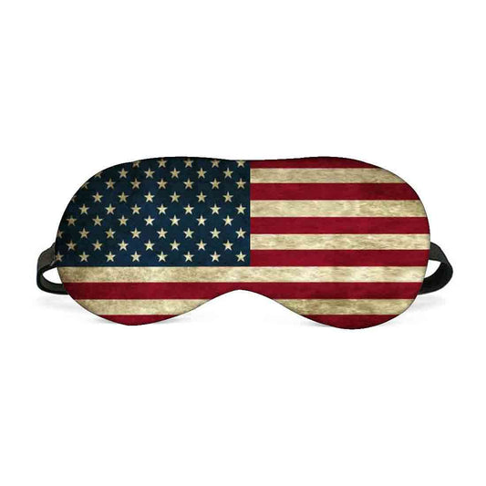 Designer Travel Eye Mask for Sleeping - Flag of US - Made in India Nutcase
