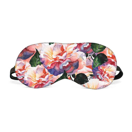 Designer Travel Eye Mask for Sleeping - Roses - Made in India Nutcase