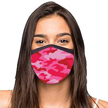 Face Masks Reusable Washable Set Of 2 -Pink_camo Nutcase