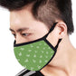 Face Mask -Set Of 2 Protective Masks -Green Love Nutcase
