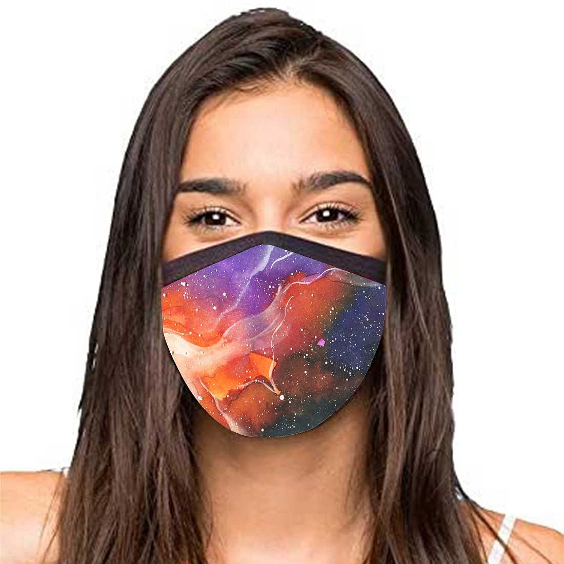 Face Masks Reusable Washable Set Of 2 -Galaxy Nutcase