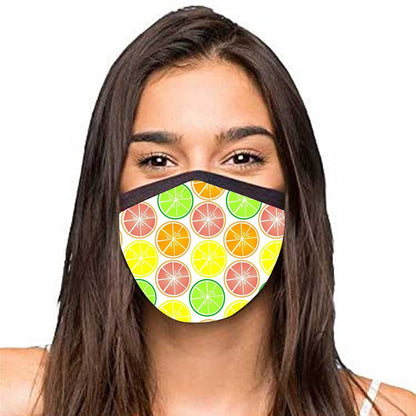 Face Masks Reusable Washable Set Of 2 -Citrus Nutcase