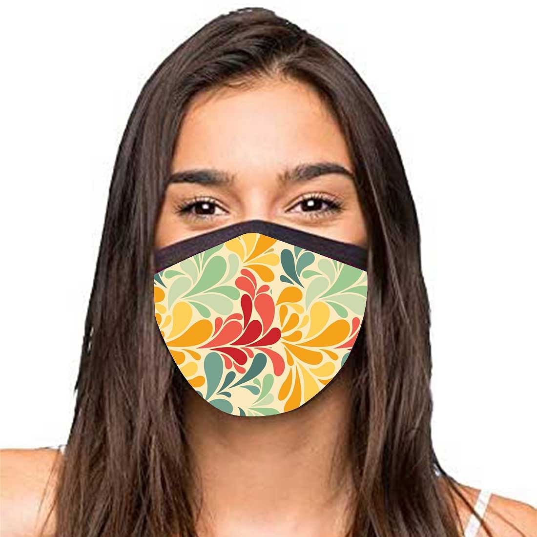 Face Masks Reusable Washable Set Of 2 -Pretty_florals Nutcase