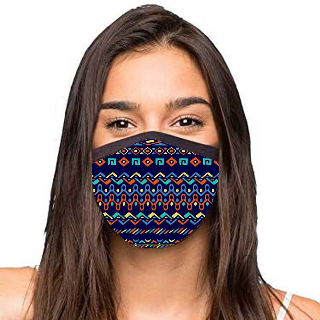 Face Masks Reusable Washable Set Of 2 -Aztec_patterns Nutcase