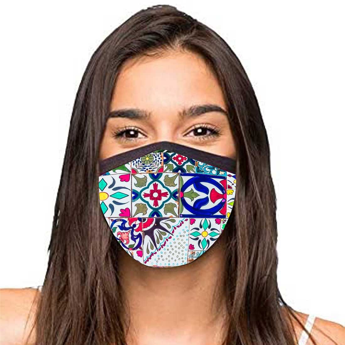 Face Masks Reusable Washable Set Of 2 -Monstera Nutcase