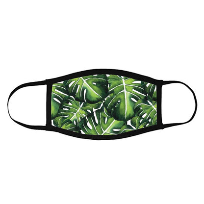 Face Masks Reusable Washable Set Of 2 -Monstera_leaves Nutcase