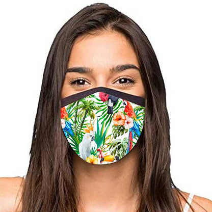 Face Masks Reusable Washable Set Of 2 -Tropical_Animals Nutcase