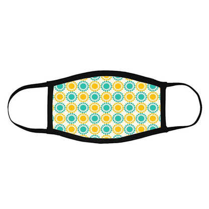 Face Masks Reusable Washable Set Of 2 -Yellow_Blue_Polka Nutcase