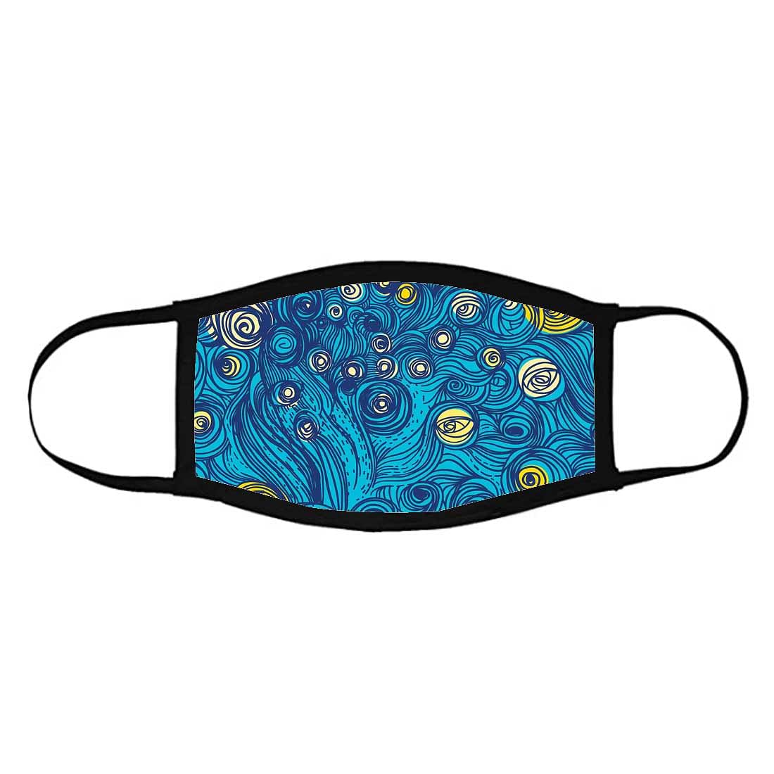 Face Masks Reusable Washable Set Of 2 -Starry_starry_night Nutcase