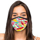 Face Masks Reusable Washable Set Of 2 -Colorful_feathers Nutcase