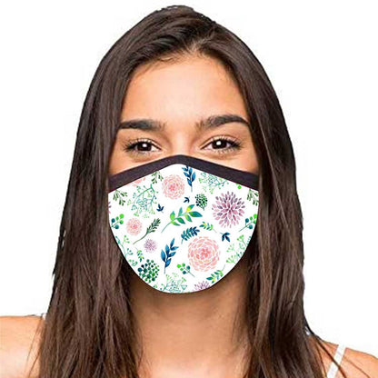 Face Masks Reusable Washable Set Of 2 -Flowers_sweet Nutcase