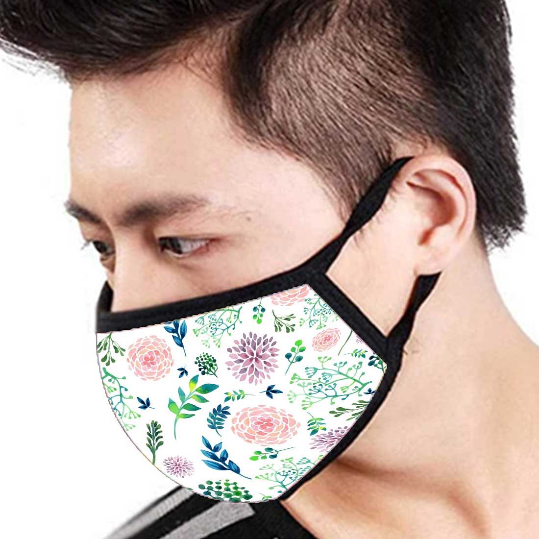 Face Masks Reusable Washable Set Of 2 -Flowers_sweet Nutcase