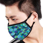 Face Masks Reusable Washable Set Of 2 -Blue_Confetti Nutcase
