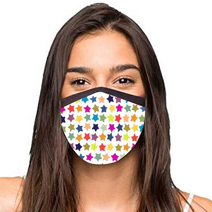 Face Masks Reusable Washable Set Of 2 -Stars Nutcase