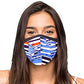 Face Masks Reusable Washable Set Of 2 -Blue_stripes Nutcase