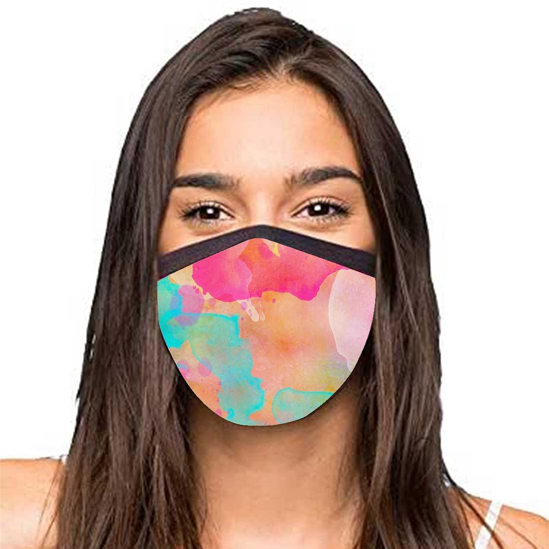 Face Masks Reusable Washable Set Of 2 -Watercolor Nutcase