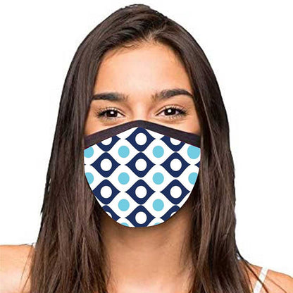 Face Masks Reusable Washable Set Of 2 -Blue_plaid Nutcase