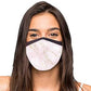 Face Masks Reusable Washable Set Of 2 -Pink_marble Nutcase