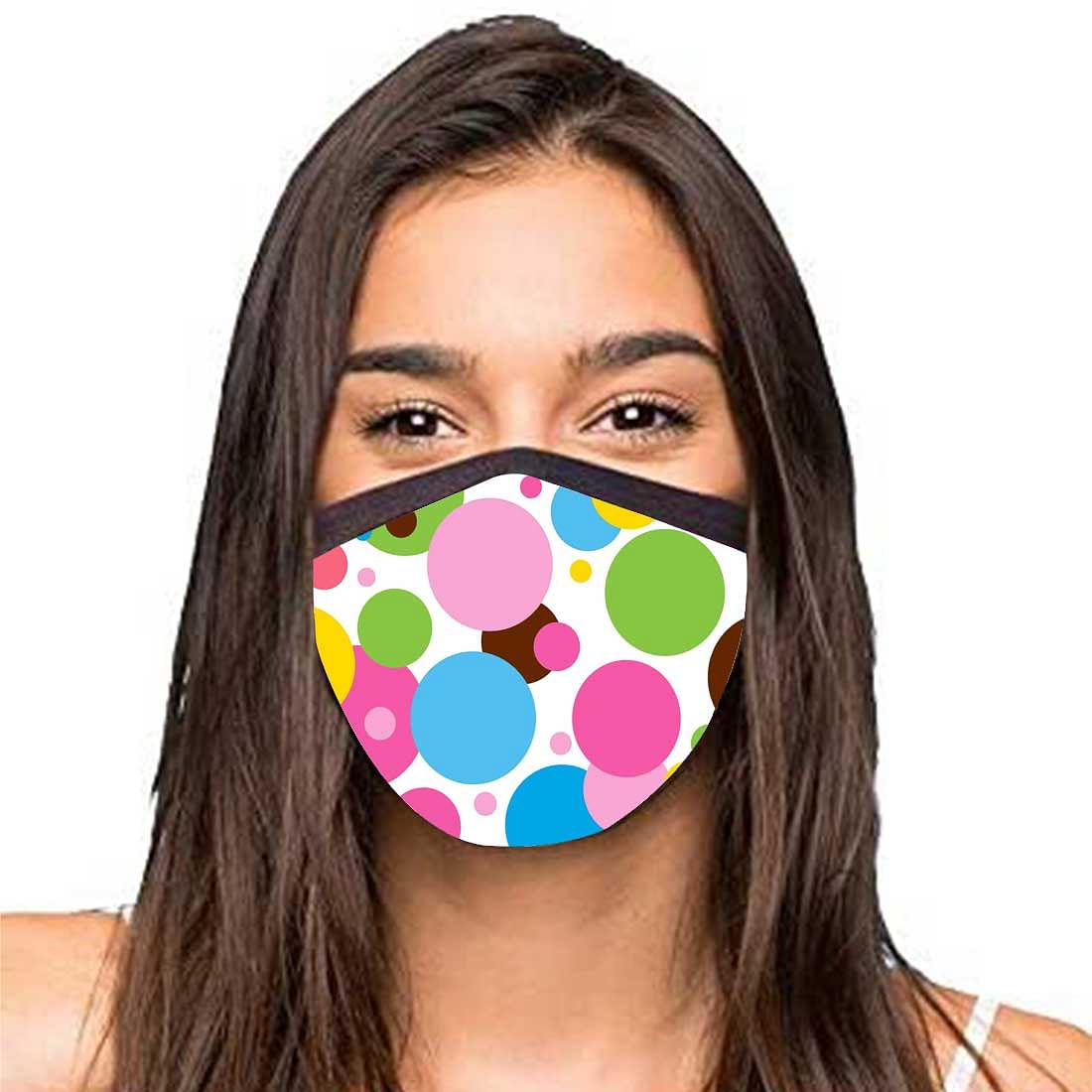 Face Masks Reusable Washable Set Of 2 -Polkas Nutcase