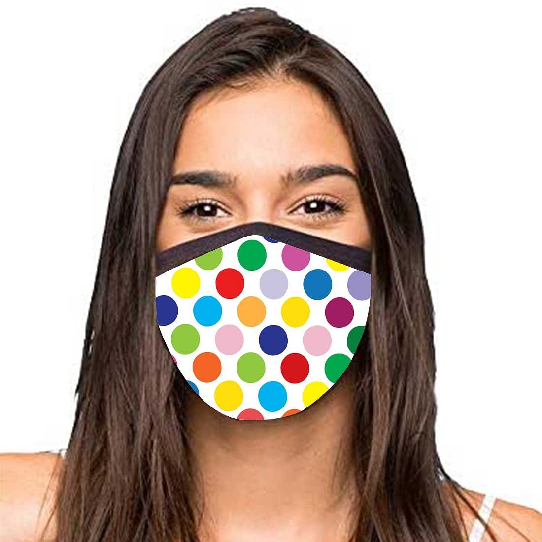 Face Masks Reusable Washable Set Of 2 -Polka_dot Nutcase