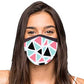 Face Masks Reusable Washable Set Of 2 -Triangles Nutcase